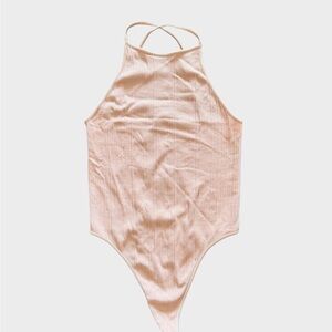 🤎Nikibiki baby pink bodysuit NWOT